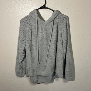 Grey knitted sweater